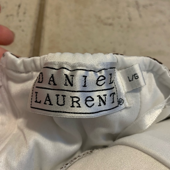 Daniel Laurent Strapless Tropical Leaf Mini Dress - L - Picture 3 of 6